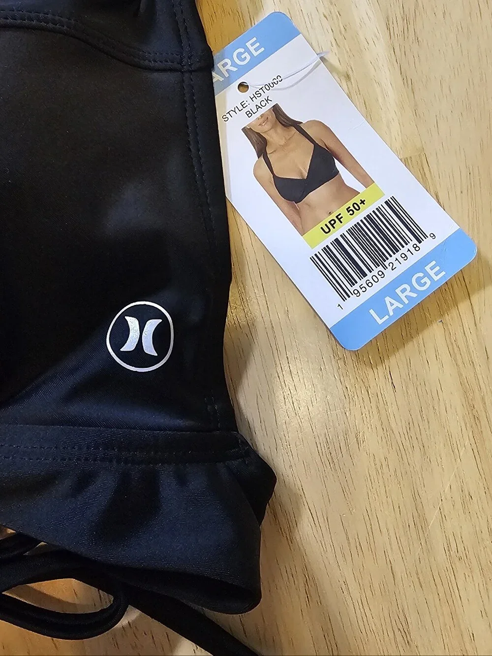 Hurley Black Bikini Top